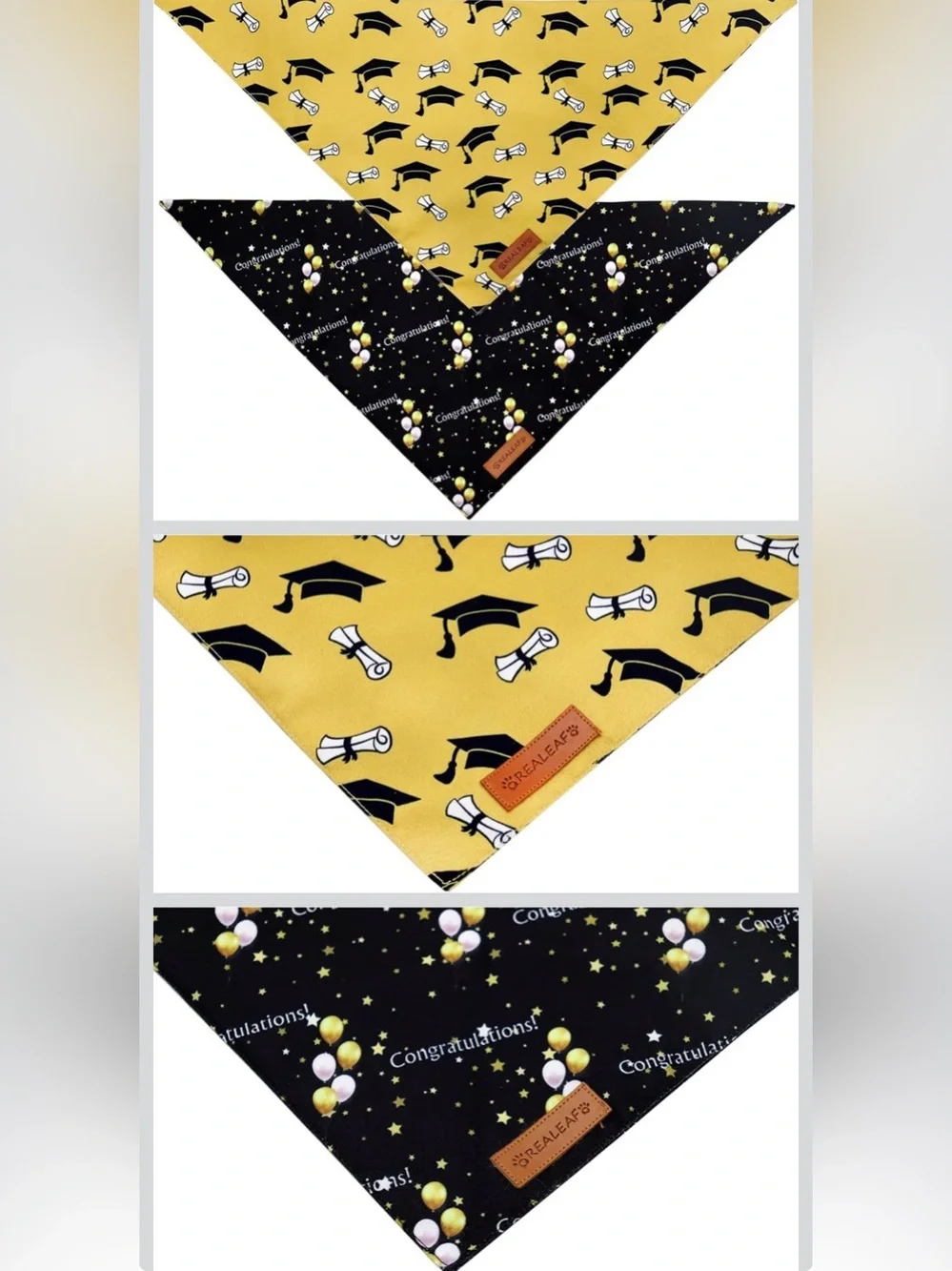 Graduation Dog Bandanas 2 Pack
